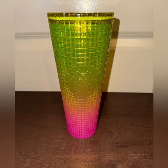 Starbucks Cold Cup Tumbler Summer 2022 Lemon Pink Gradient 24 oz - Picture 4 of 5